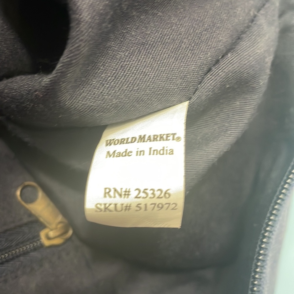 Boho Embroidered and Lace Canvas Bag Beach Bag Tote Crossbody World Market - Picture 12 of 16